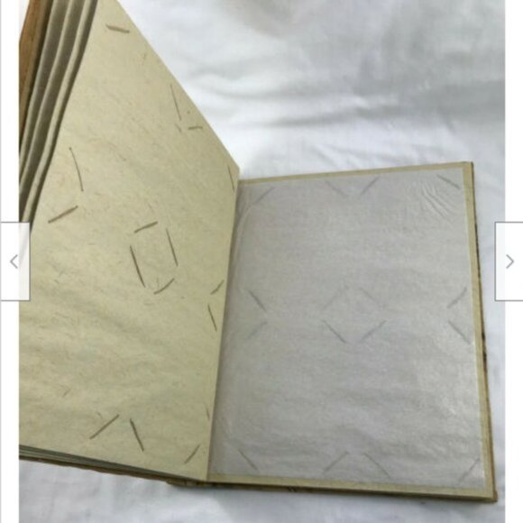 Hand Made Hawaii Palm Tree Photo Album Natural Leaf Materials AS IS - Picture 3 of 7